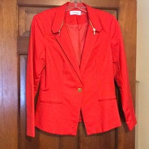 Calvin Klein - Size 10 - Orange Blazer